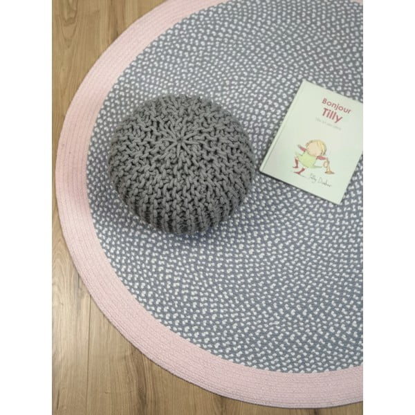 Ar rokām darināts bērnu paklājs Nattiot Brenda Rose, ∅ 120 cm-image-3