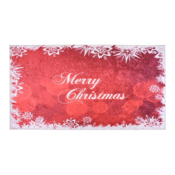 Balts un sarkans paklājs Vitaus Merry Christmas, 50 x 80 cm
