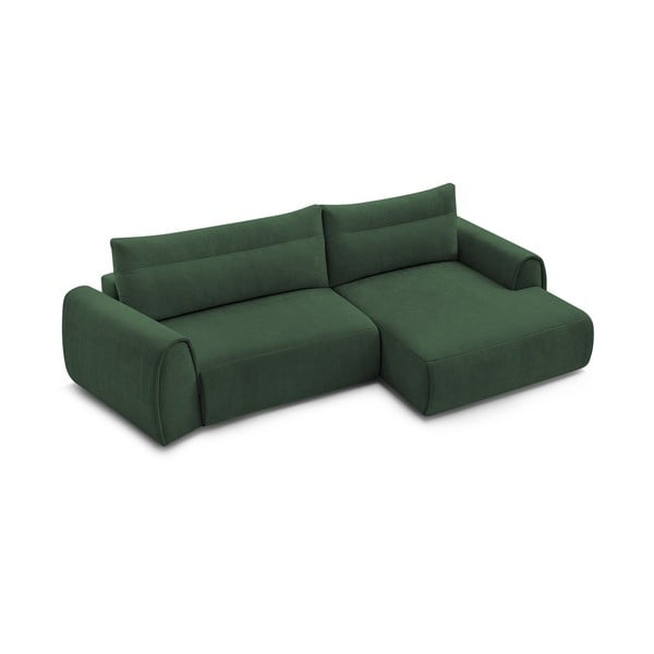 Tumši zaļš stūra dīvāns Aden – Bobochic Paris-image-4