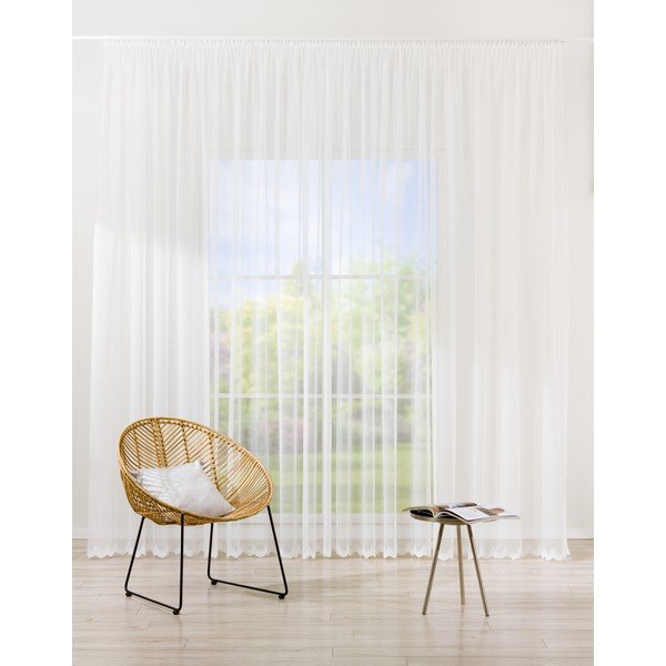 Balts dienas aizkars 140x245 cm Como – Mendola Fabrics-image-1