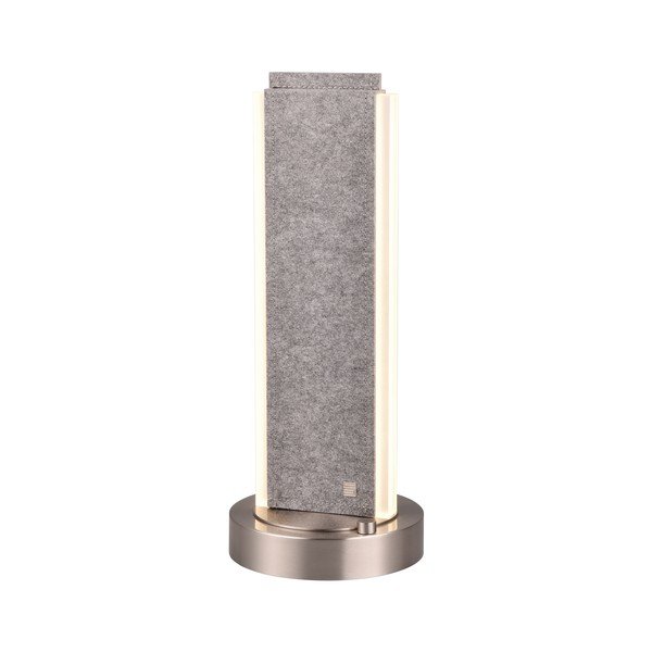 Pelēka LED galda lampa ar balss vadību/ar mobilās lietotnes vadību no auduma (augstums 51 cm) Cicara – CINQUE-image-3