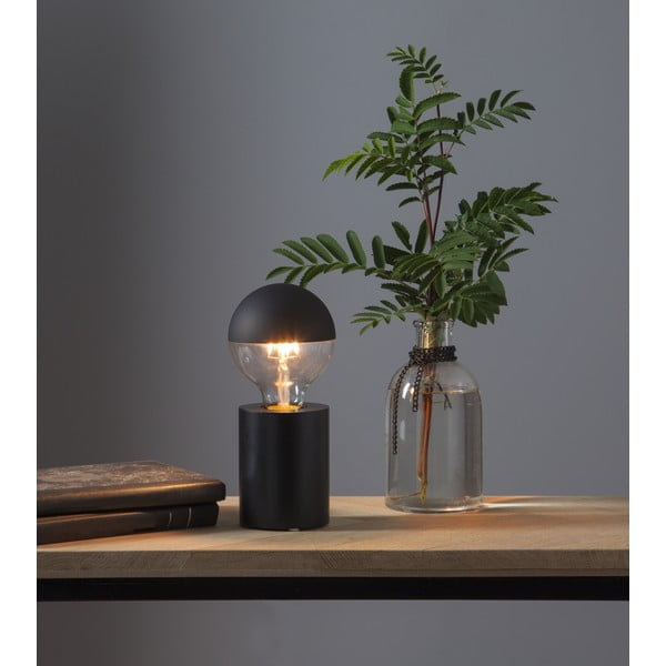 Melna lampas pamatne 10 cm Tub – Star Trading-image-1