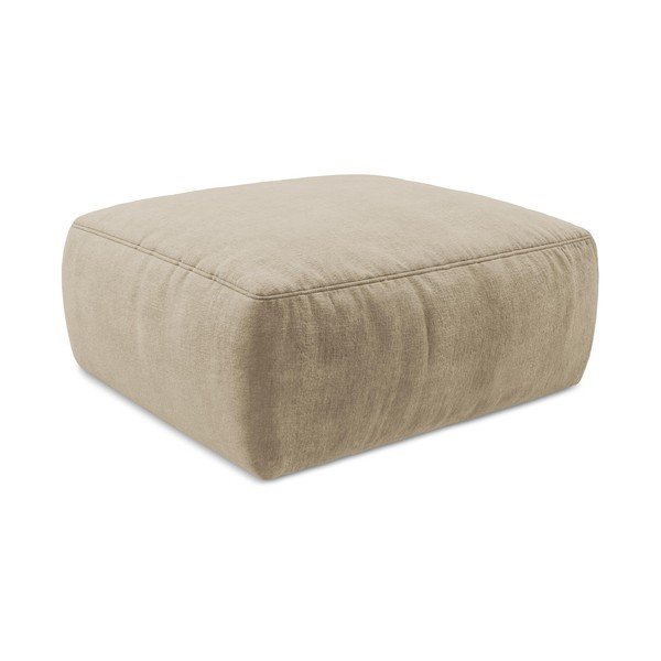 Gaiši brūns kāju soliņš no šenila auduma Kuki – Makamii-image-3