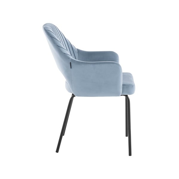 Gaiši zili samta ēdamistabas krēsli (2 gab.) Britney – Støraa-image-4