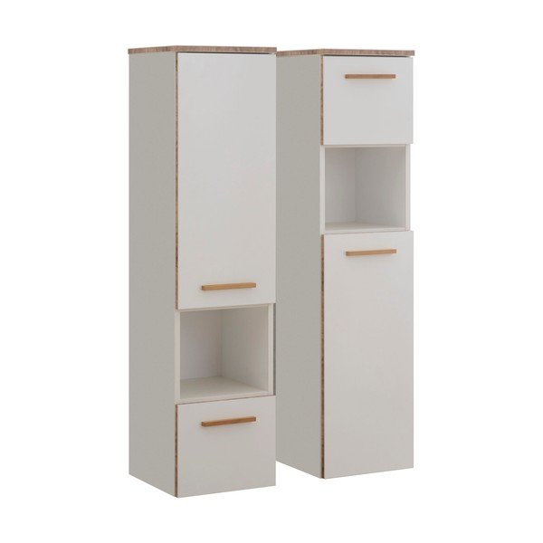 Balts augsts piekaramais vannas istabas skapītis 30x123 cm Set 931 - Pelipal-image-1