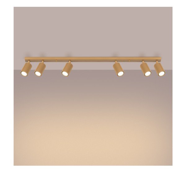 Zelta krāsas prožektora tipa lampa 6,5x117 cm Gleam – Sollux-image-2