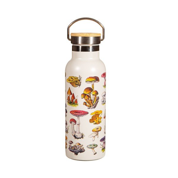 Krēmkrāsas nerūsējošā tērauda pudele bērniem 500 ml Vintage Mushroom – Sass & Belle