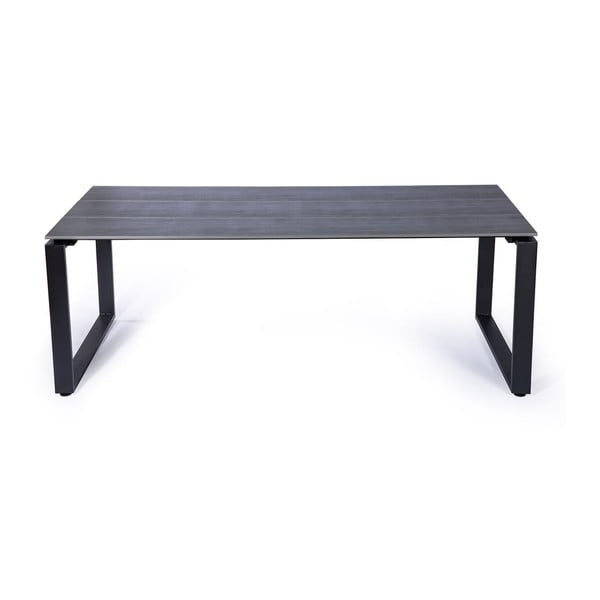 Rotangpalmas ēdamistabas krēslu Gabriela (4 gab.) un melna galda Strong komplekts – Bonami Essentials-image-1