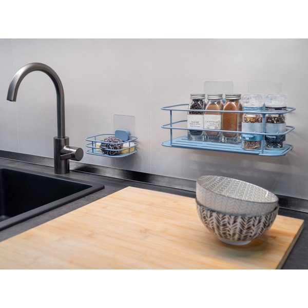 Gaiši zils metāla pašturošs ziepju trauks Grena – Compactor-image-3