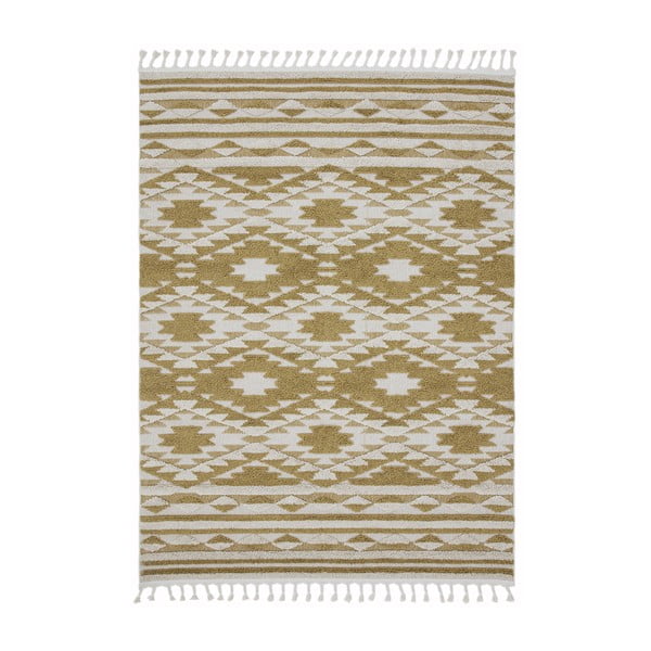 Dzeltens paklājs Asiatic Carpets Taza, 200 x 290 cm