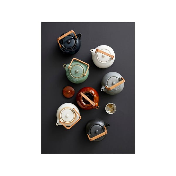 Dzintara dzeltena keramikas tējkanna ar sietiņu 1,2 l Gastro Amber – Bitz-image-3