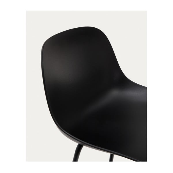 Melns bāra krēsls (sēdekļa augstums 74 cm) Altea – Kave Home-image-3