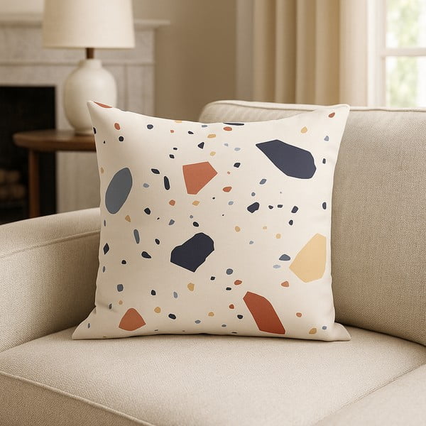 Spilvendrāna 43x43 cm Cracked Terrazzo – Mila Home-image-1