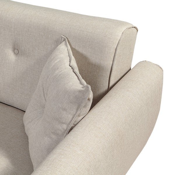 Bēšs izvelkamais stūra dīvāns Aria – Balcab Home-image-1