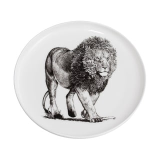 Balts porcelāna šķīvis Maxwell & Williams Marini Ferlazzo Lion, ø 20 cm