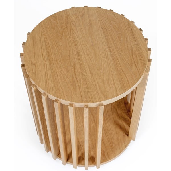Ozolkoka kafijas galdiņš Woodman Drum, ø 53 cm-image-4