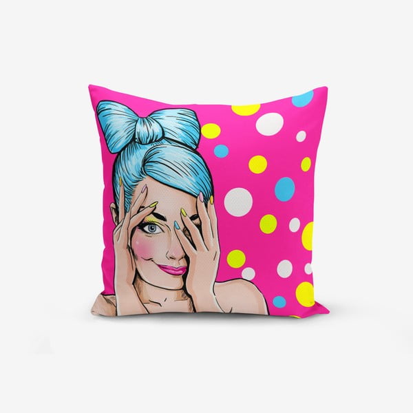 Spilvendrāna Minimalist Cushion Covers PopArt Pink, 45 x 45 cm