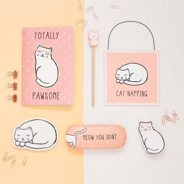 4 paliktņu komplekts kaķa formā Sass & Belle Cutie Cat-image-1