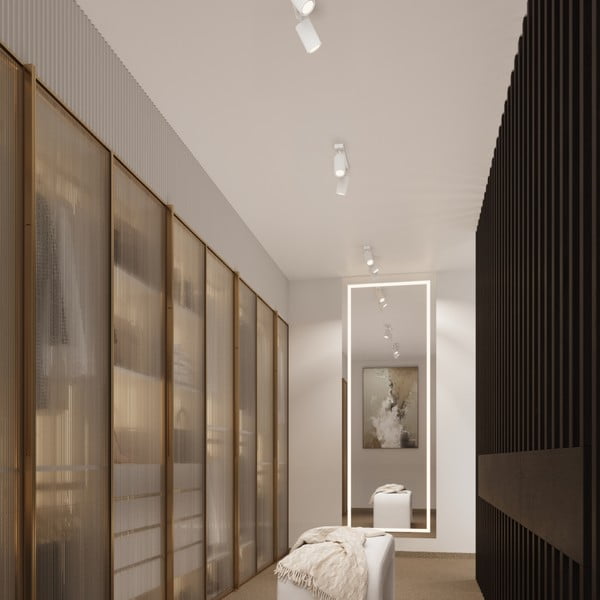 Balta prožektora tipa lampa 6,5x30 cm Gleam – Sollux-image-2