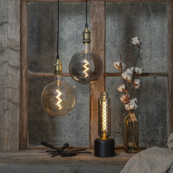 Siltas krāsas LED spuldze ar regulējamu spilgtumu ar E27 spuldžu ietveri, 3 W Industrial Vintage – Star Trading-image-1