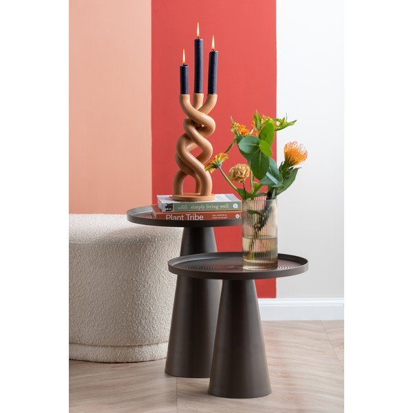 Bēšs keramikas svečturis trim svecēm PT LIVING Twisted, augstums 31,4 cm-image-1