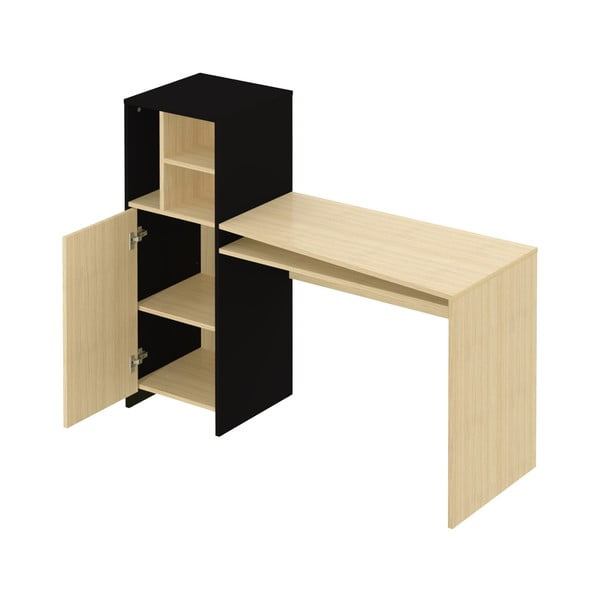 Darba galds ar ozolkoka imitācijas virsmu 130x50 cm Mitch – TemaHome-image-2