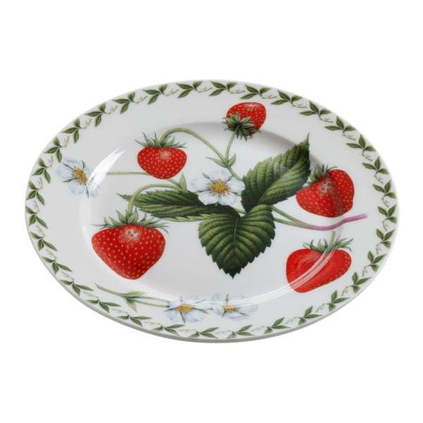 Maxwell & Williams Orchard Fruits Strawberry kaula porcelāna šķīvis, ⌀ 20 cm
