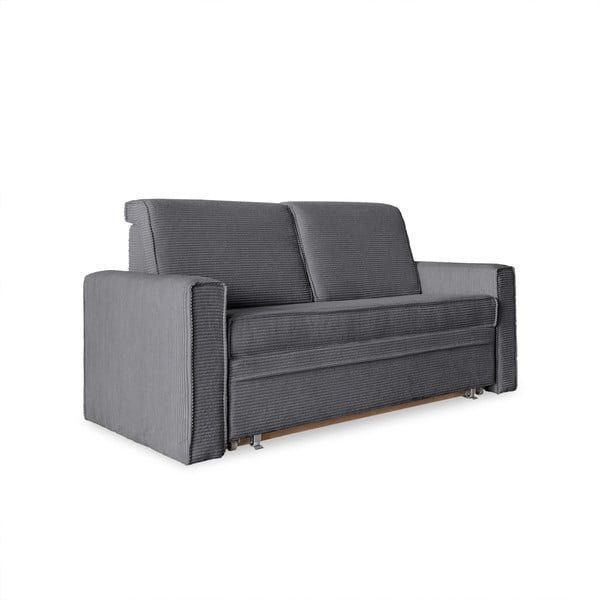 Pelēks izvelkamais dīvāns 168 cm Lucky Lucy – Miuform