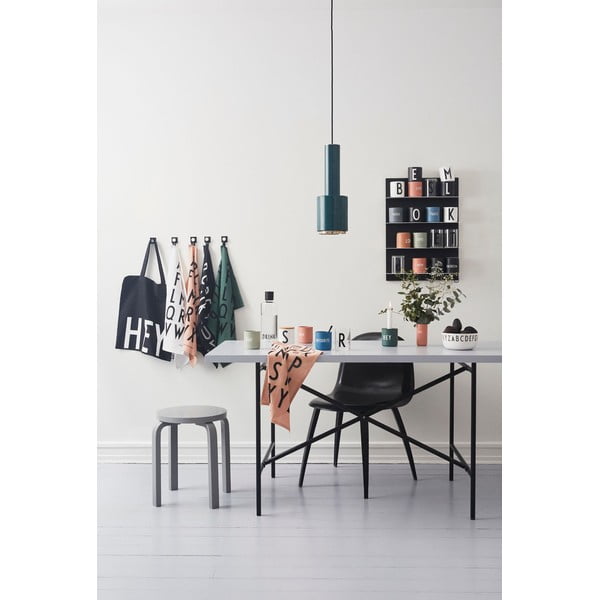 Tumši pelēka porcelāna krūze 300 ml Work – Design Letters-image-3