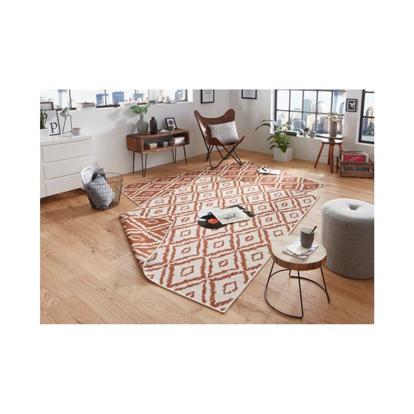 Sarkanbalts āra paklājs NORTHRUGS Rio, 80 x 150 cm-image-4