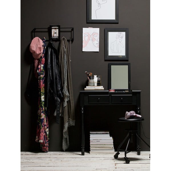 Melns priedes tualetes galdiņš WOOOD Romy-image-1