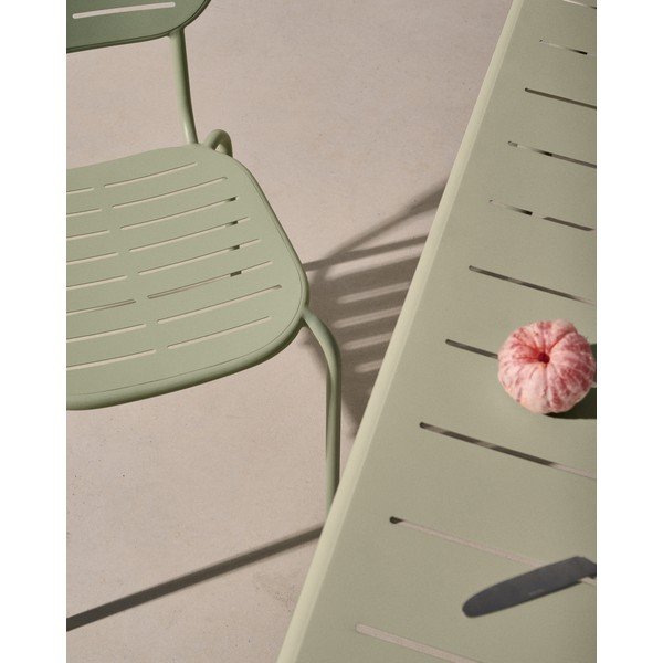 Tērauda dārza ēdamgalds 90x180 cm Brai – Kave Home-image-4