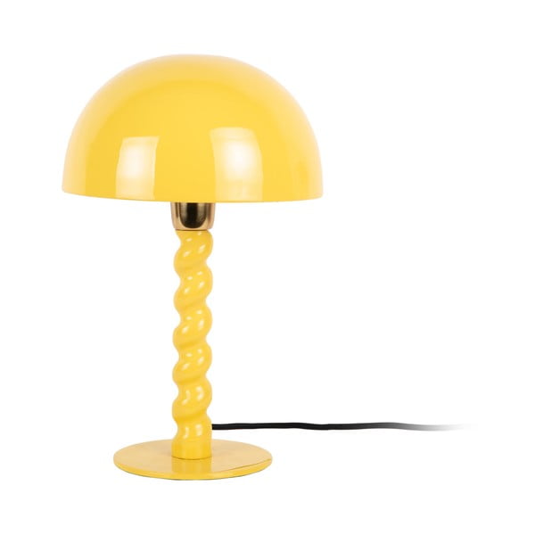 Dzeltena galda lampa ar metāla abažūru (augstums 39 cm) Prisa – Leitmotiv