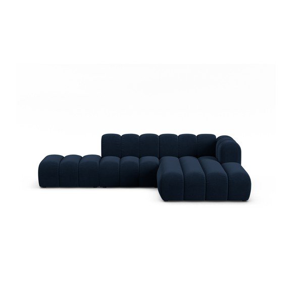 Tumši zils stūra dīvāns (ar labo stūri) Lupine – Micadoni Home