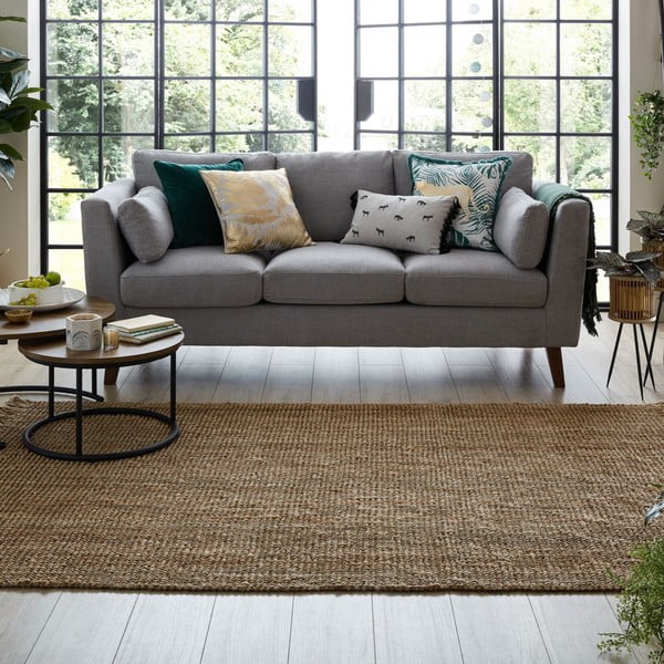 Brūns džutas paklājs Flair Rugs Jute, 160 x 230 cm-image-1