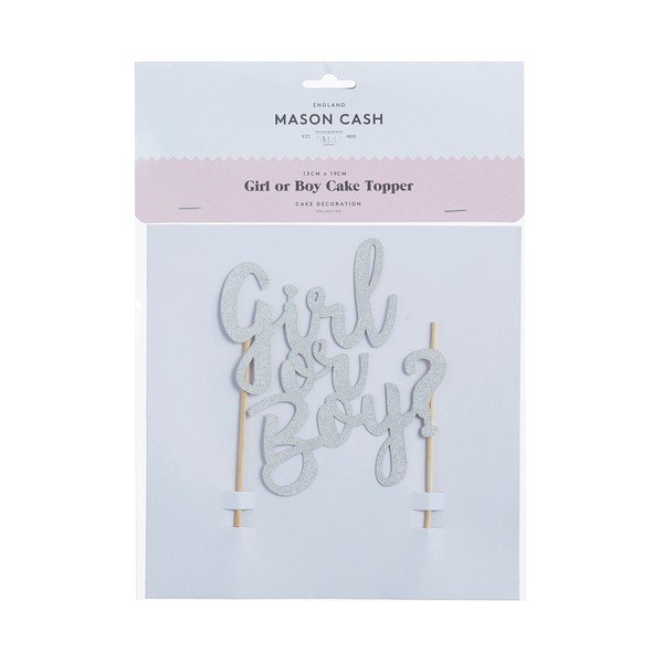Dekoratīvs kūkas papildinājums Mason Cash Meitene vai zēns-image-1