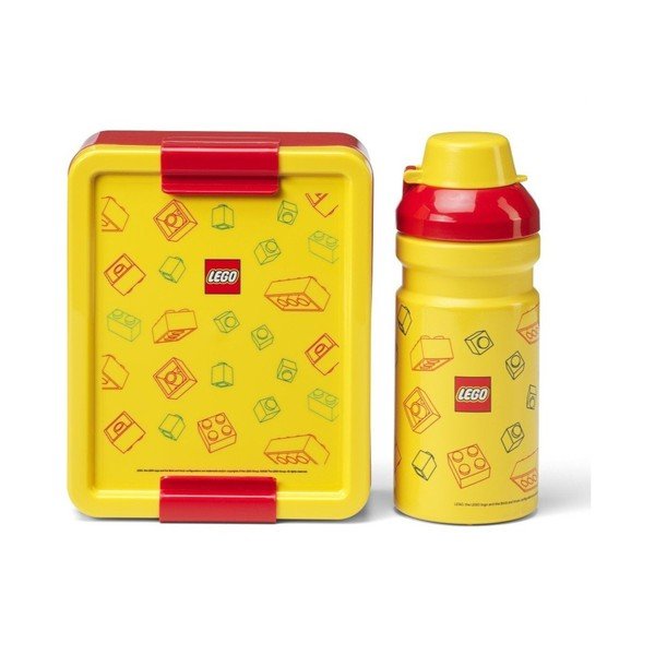 Dzeltenas plastmasas bērnu pusdienu kārbas (2 gab.) Brick – LEGO®
