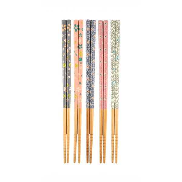 Bambusa galda piederumi (5 gab.) 5 personām Kyoto – Sass & Belle