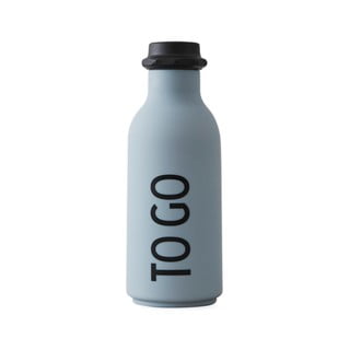 Zila ūdens pudele Design Letters To Go, 500 ml