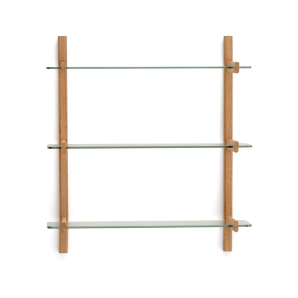 Dabīga toņa stikla modulārā plauktu sistēma 90x98x30,5 cm Sitra – Kave Home