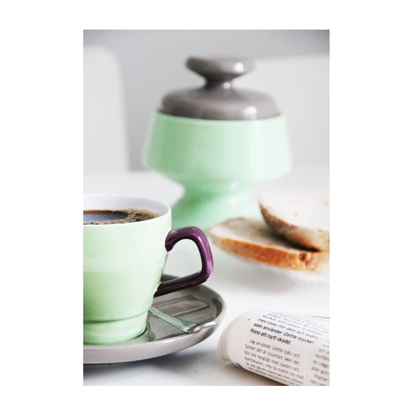 Kauss un apakštasīte Sagaform Pop, zaļš/brūns-image-4