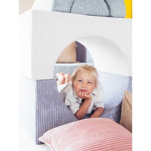 Zils velveta putu rotaļu laukums 75x49x37 cm Rainbow Montessori – Wigiwama-image-4
