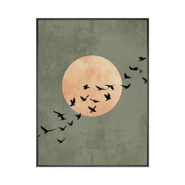 Drukāta glezna ar rāmi 60x80 cm Midnight Flight – Styler