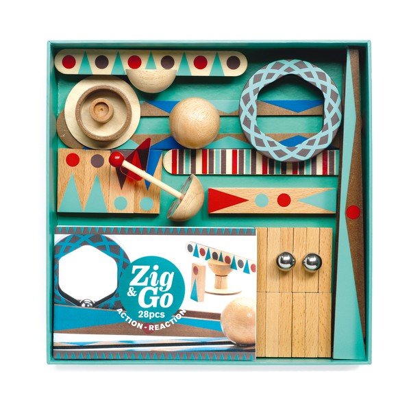 Koka bumbiņu trase 28 gab. Zig & Go – Djeco