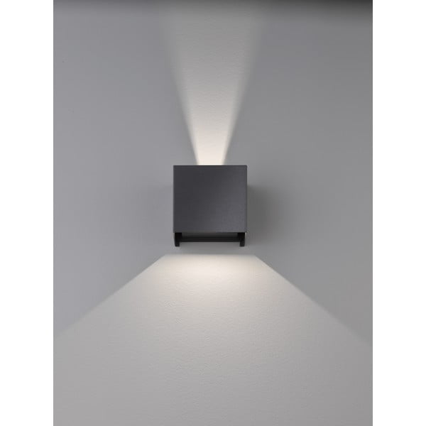 Melna LED sienas lampa – Fischer & Honsel