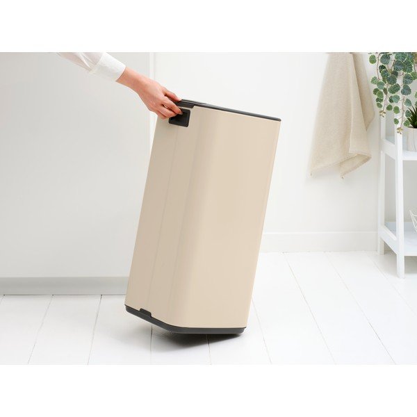 Bēša tērauda atkritumu tvertne ar pedāli 30 l Bo – Brabantia-image-3