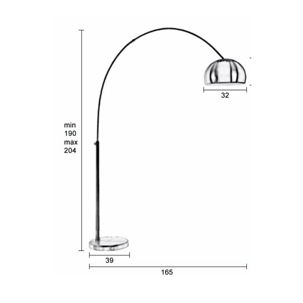 Stāvlampa White Label Metal Bow-image-1