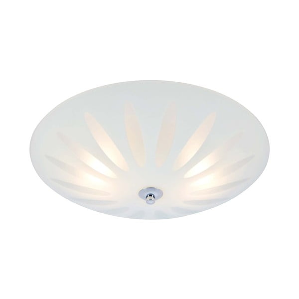 Balta griestu lampa ar stikla abažūru Petal – Markslöjd