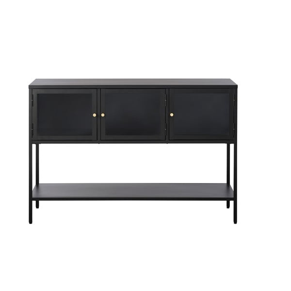 Melna metāla vitrīna 88x132 cm Carmel – Unique Furniture