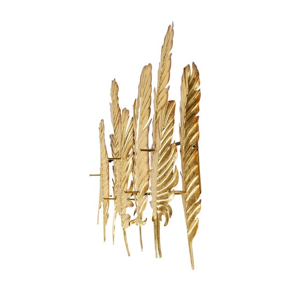 Metāla sienas pakaramais zelta krāsā Kare Design Leaf, platums 86 cm-image-1
